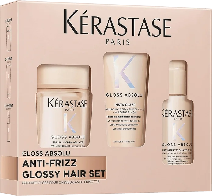 Kérastase Gloss Absolu Discovery Set sochlar yaltirashi va silliqligi uchun mini-to'plam