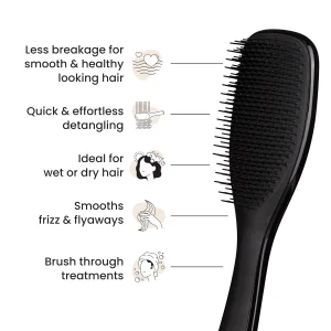 Расческа для влажных и сухих волос Tangle Teezer The Ultimate Detangler Hair Brush - Liquorice Black