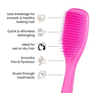 Расческа для влажных и сухих волос Tangle Teezer The Ultimate Detangler Hair Brush - Runway Pink