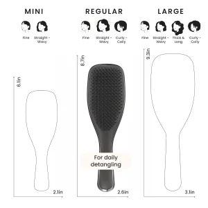 Расческа для влажных и сухих волос Tangle Teezer The Ultimate Detangler Hair Brush - Gunmetal Silver
