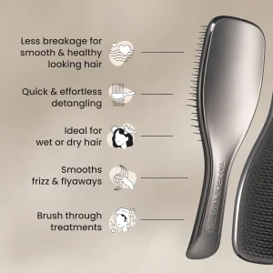 Расческа для влажных и сухих волос Tangle Teezer The Ultimate Detangler Hair Brush - Gunmetal Silver