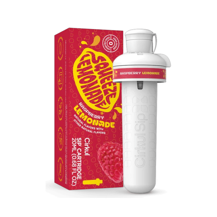 Картридж Cirkul со вкусом малинового лимонада, без сахара и без калорий Squeeze Raspberry Lemonade