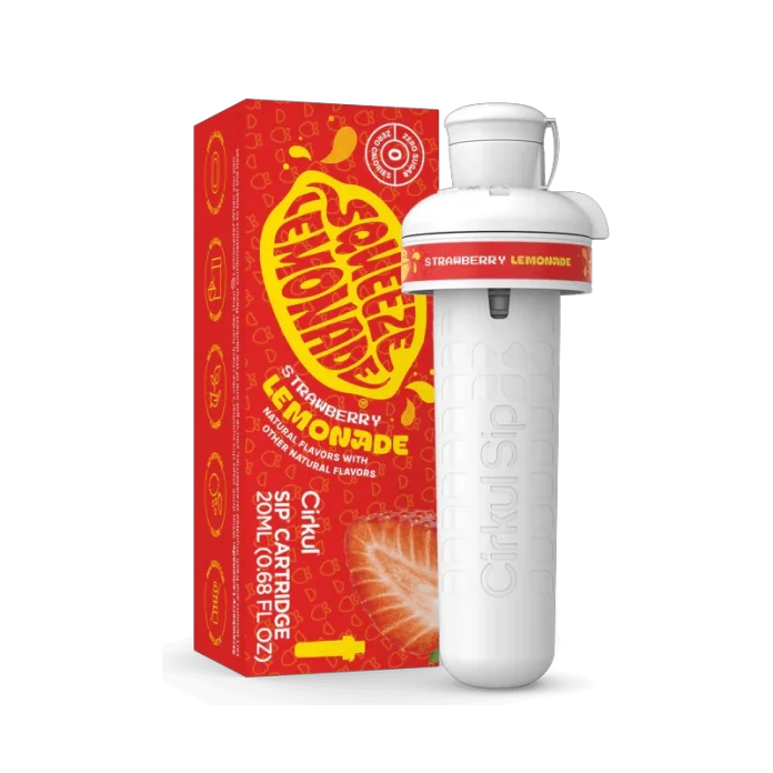 Картридж Cirkul со вкусом клубничного лимонада, без сахара и без калорий Squeeze Strawberry Lemonade