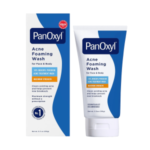 PanOxyl Acne Foaming Wash Benzoyl Peroxide 10% aknega qarshi yuz yuvish ko'pigi (10% benzoyl peroksid bilan)