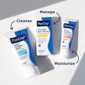 PanOxyl Acne Foaming Wash Benzoyl Peroxide 4% aknega qarshi yuz yuvish ko'pigi (4% benzoyl peroksid bilan)