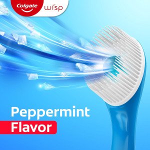 Одноразовые мини-зубные щётки для свежести Colgate Max Fresh Wisp Disposable Mini Travel Toothbrushes, Peppermint - 24штуки