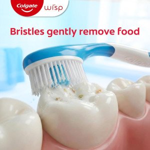 Одноразовые мини-зубные щётки для свежести Colgate Max Fresh Wisp Disposable Mini Travel Toothbrushes, Peppermint - 24штуки