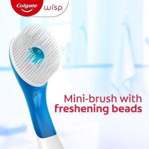 Одноразовые мини-зубные щётки для свежести Colgate Max Fresh Wisp Disposable Mini Travel Toothbrushes, Peppermint - 24штуки