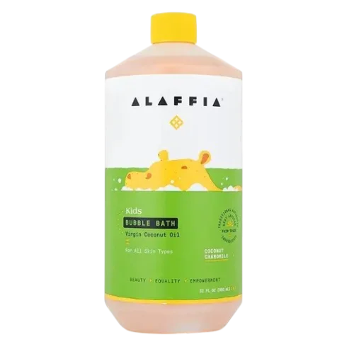 Детская пена для ванны с кокосом и ромашкой, с маслом ши Alaffia Babies & Kids Bubble Bath Coconut & Chamomile - 950 ml