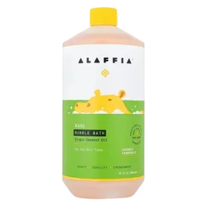 Alaffia Babies & Kids Bubble Bath Coconut & Chamomile - 950 ml kokos va moychechakli, shia yog'li bolalar vanna ko'pigi
