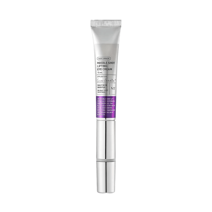 VT Cosmetics Reedle Shot Lifting Eye Cream - 15ml vibromassaj applikatorli ko'z atrofi terisi uchun lifting-kremi