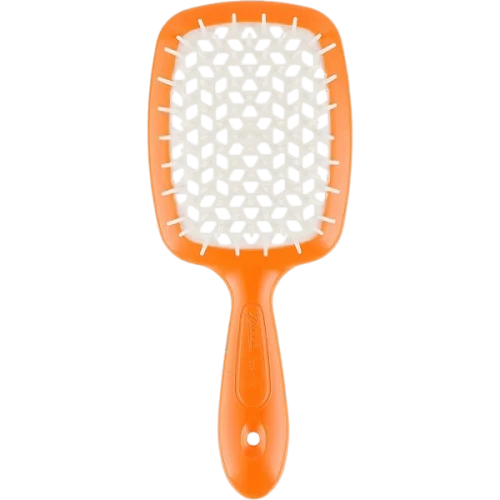 Расческа для волос Janeke Superbrush маленькая - оранжевая/белая