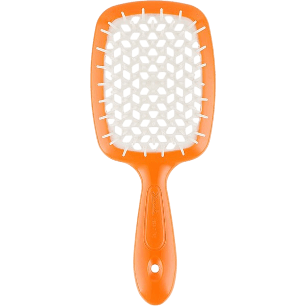 Расческа для волос Janeke Superbrush маленькая - оранжевая/белая