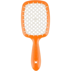Расческа для волос Janeke Superbrush маленькая - оранжевая/белая