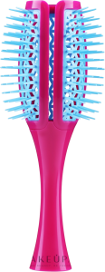 Расческа-брашинг для объема, фуксия/бирюзовая - Janeke Tulip Vented Brush Curvy