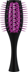 Расческа-брашинг для объема, черный/фуксия - Janeke Tulip Vented Brush Curvy