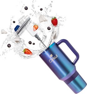Термостакан с трубочкой и ручкой Cirkul Chameleon Stainless Steel Tumbler All-Day StrawSip™