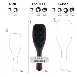Расческа для влажных и сухих волос Devil Wears Prada X Tangle Teezer The Ultimate Detangler Hair Brush - Red Metallic