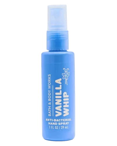 Bath & Body Works Vanilla Whip antibakterial qo'l spreyi
