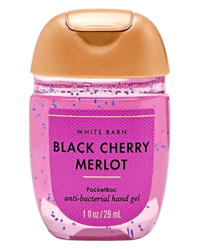 Bath & Body Works PocketBac White Barn Black Cherry Merlot antibakterial qo'l geli