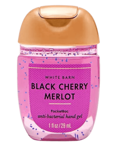 Bath & Body Works PocketBac White Barn Black Cherry Merlot antibakterial qo'l geli