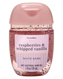 Bath & Body Works PocketBac Raspberries & Whipped Vanilla qo'l uchun antibakterial gel