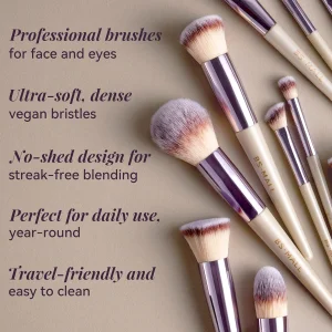 BS-MALL professional kosmetik cho'tkalar to'plami - 18 dona