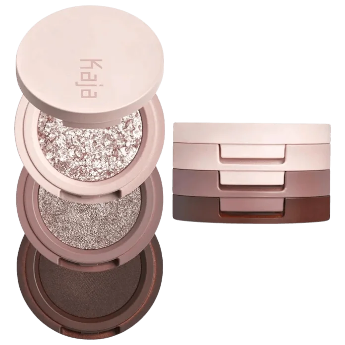 Трио теней для век Kaja Eye Bento Bouncy Eyeshadow Trio - Cold Brew Einspanner