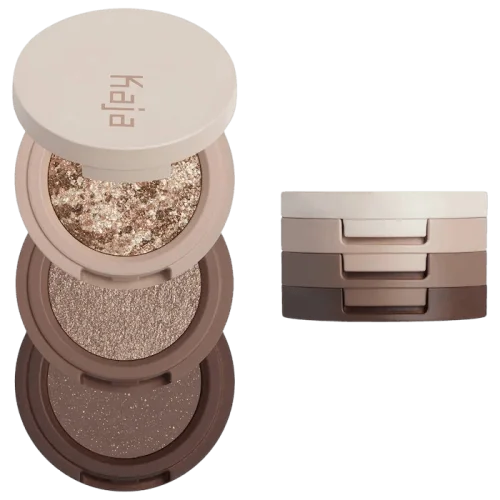 Трио теней для век Kaja Eye Bento Bouncy Eyeshadow Trio - Forest Night 19