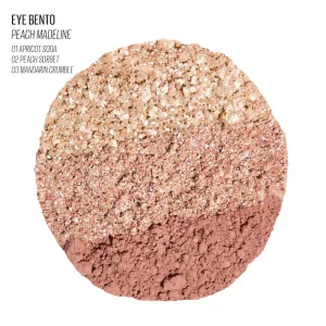 Трио теней для век Kaja Eye Bento Bouncy Eyeshadow Trio - Peach Madeline 16
