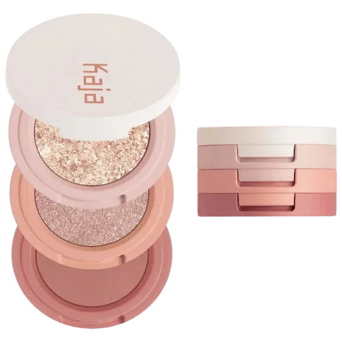Трио теней для век Kaja Eye Bento Bouncy Eyeshadow Trio - Peach Madeline 16
