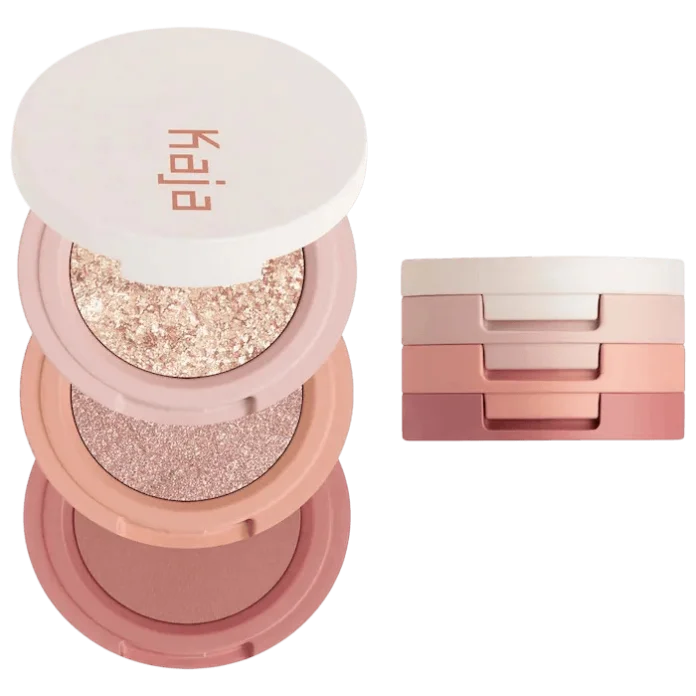 Трио теней для век Kaja Eye Bento Bouncy Eyeshadow Trio - Peach Madeline 16