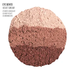 Kaja Eye Bento Bouncy Eyeshadow Trio - Velvet Dream 13 ko'z tenlari triosi