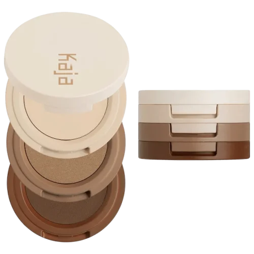 Трио теней для век Kaja Eye Bento Bouncy Eyeshadow Trio - Neutral Moment 14
