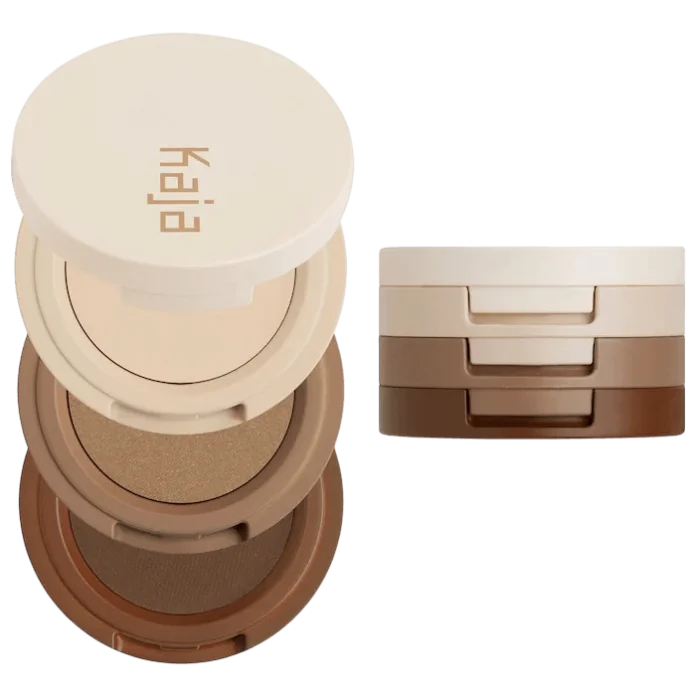 Трио теней для век Kaja Eye Bento Bouncy Eyeshadow Trio - Neutral Moment 14