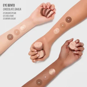 Трио теней для век Kaja Eye Bento Bouncy Eyeshadow Trio - Chocolate Dahlia 08