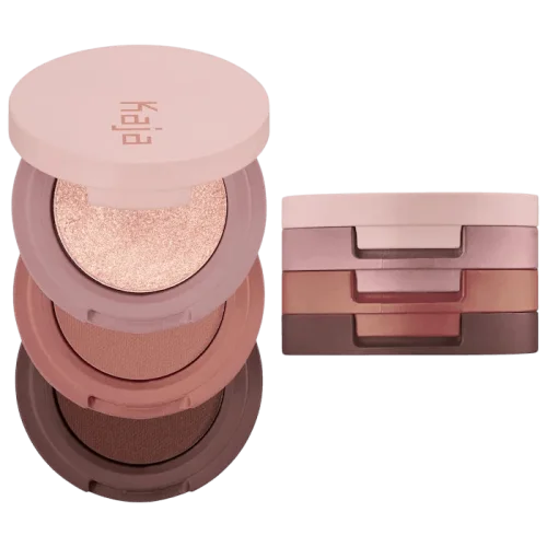 Трио теней для век Kaja Eye Bento Bouncy Eyeshadow Trio - Chocolate Dahlia 08