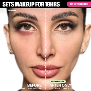 HUDA BEAUTY Easy Bake Blurring Loose Baking & Setting Powder - Matcha Milk Cake upaladigan pudra