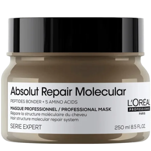 L'Oréal Professionnel Absolut Repair Molecular Mask - 250 ml sochlarni molekulyar tiklash uchun professional niqob