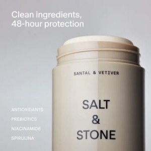 Дезодорант повышенной эффективности без алюминия Salt & Stone Santal & Vetiver