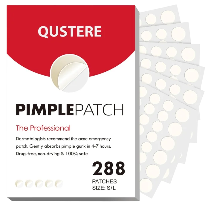 Гидроколлоидные пластыри от прыщей QUSTERE Pimple Patches - 288 шт
