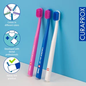 Ультрамягкая зубная щетка Curaprox CS 5460 Ultra Soft набор из 3 шт
