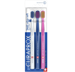 Ультрамягкая зубная щетка Curaprox CS 5460 Ultra Soft набор из 3 шт