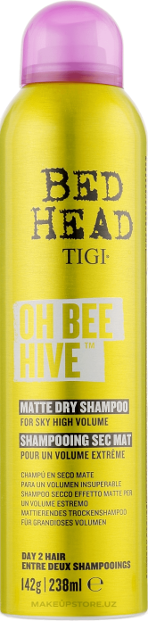 Сухой шампунь для быстрого очищения и свежести волос TIGI Bed Head Oh Bee Hive Matte Dry Shampoo - 238 ml