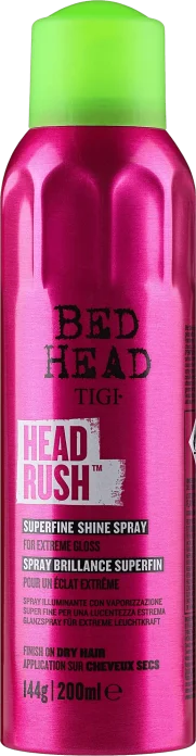 Спрей для блеска волос легкой фиксации TIGI Bed Head Headrush Superfine Shine Spray - 200 ml