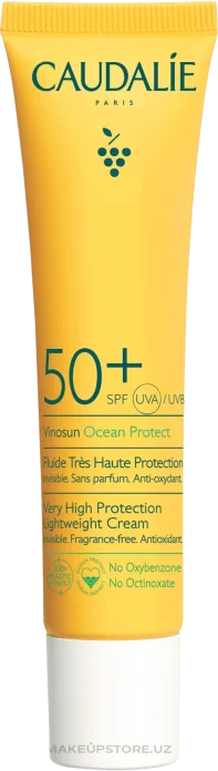 Легкий солнцезащитный крем для лица Caudalie Vinosun Protect Very High Lightweight Cream SPF 50+ - 20 ml