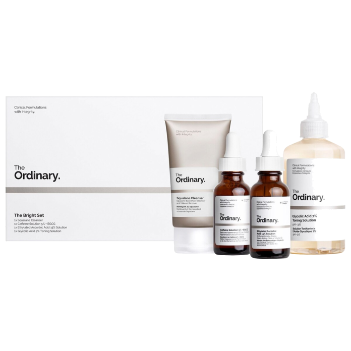 Набор для сияния кожи The Ordinary The Bright Set with Glycolic Acid, 4 средства