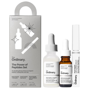 Пептидный набор для лица, глаз, ресниц и бровей The Ordinary Power of Peptides Set, 3 средства