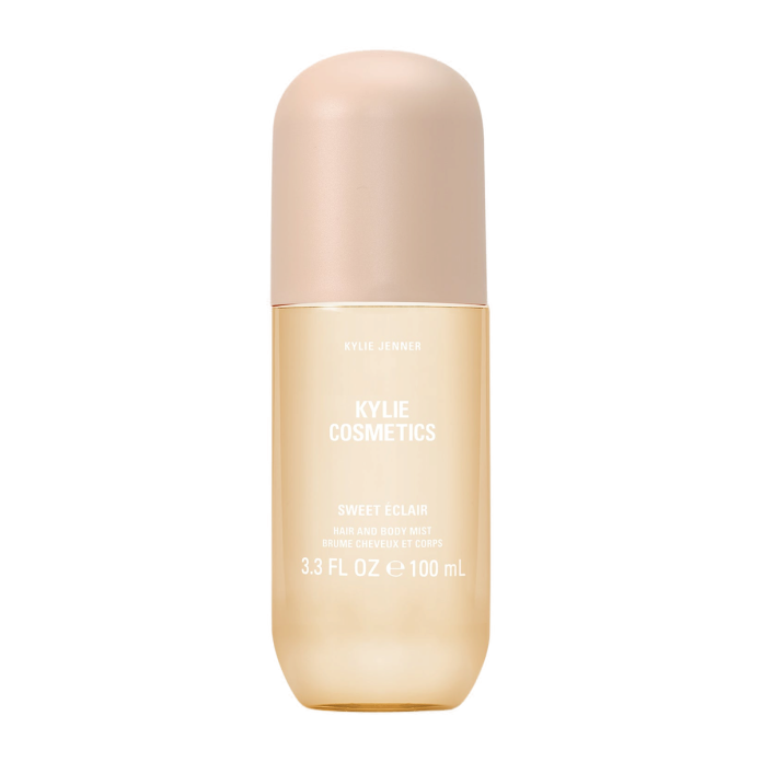 Kylie Cosmetics Sweet Eclair Hair & Body Mist tana va soch spreyi, 100 ml
