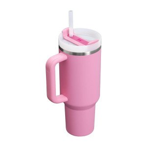 Stanley Quencher H2.0 FlowState trubkali va dastakli termostakani, 40 oz, Peony